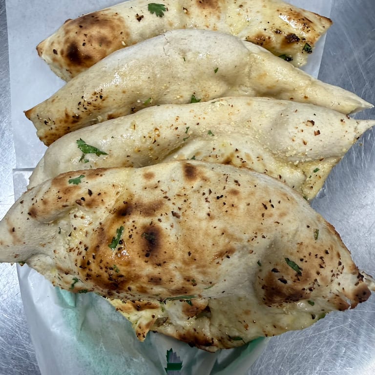 Delicious Garlic Naan Awaits